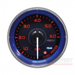 Presión de gasolina Manómetro Prosport - Ø52 mm - Crystal Blue