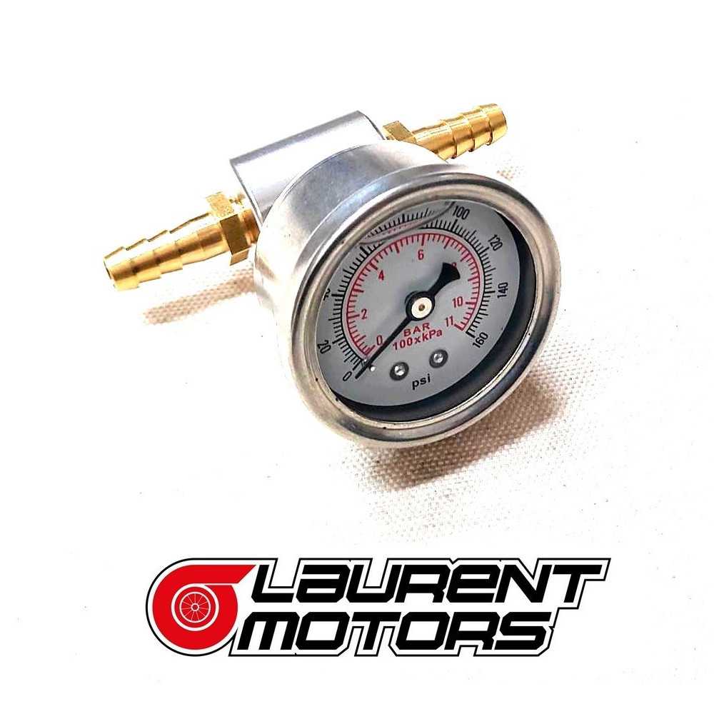 Conector Para Manómetro De Combustible 5/16" - Adaptador De Aluminio Para Medición De Presión En Línea