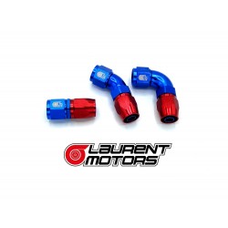 Full flow "cutter style" fittings AN8 / DASH8 - Straight / 45° / 90°