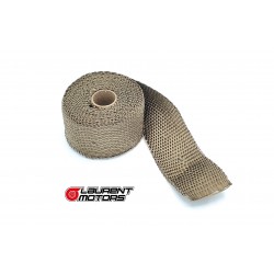 Bande thermique titane 5m 1200° + 10 Colliers inox 30cm Bande thermique titane 5m 1200° + 10 Colliers inox 30cm
