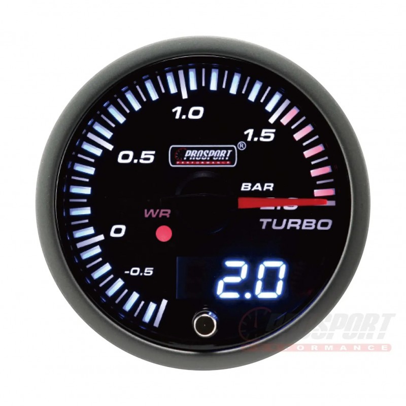 Pression Turbo Prosport Manomètre - 60mm - JDM Pression Turbo Prosport Manomètre - 60mm - JDM