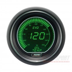 Température Huile Prosport Manomètre 52 mm - EVO - Blanc/Vert.