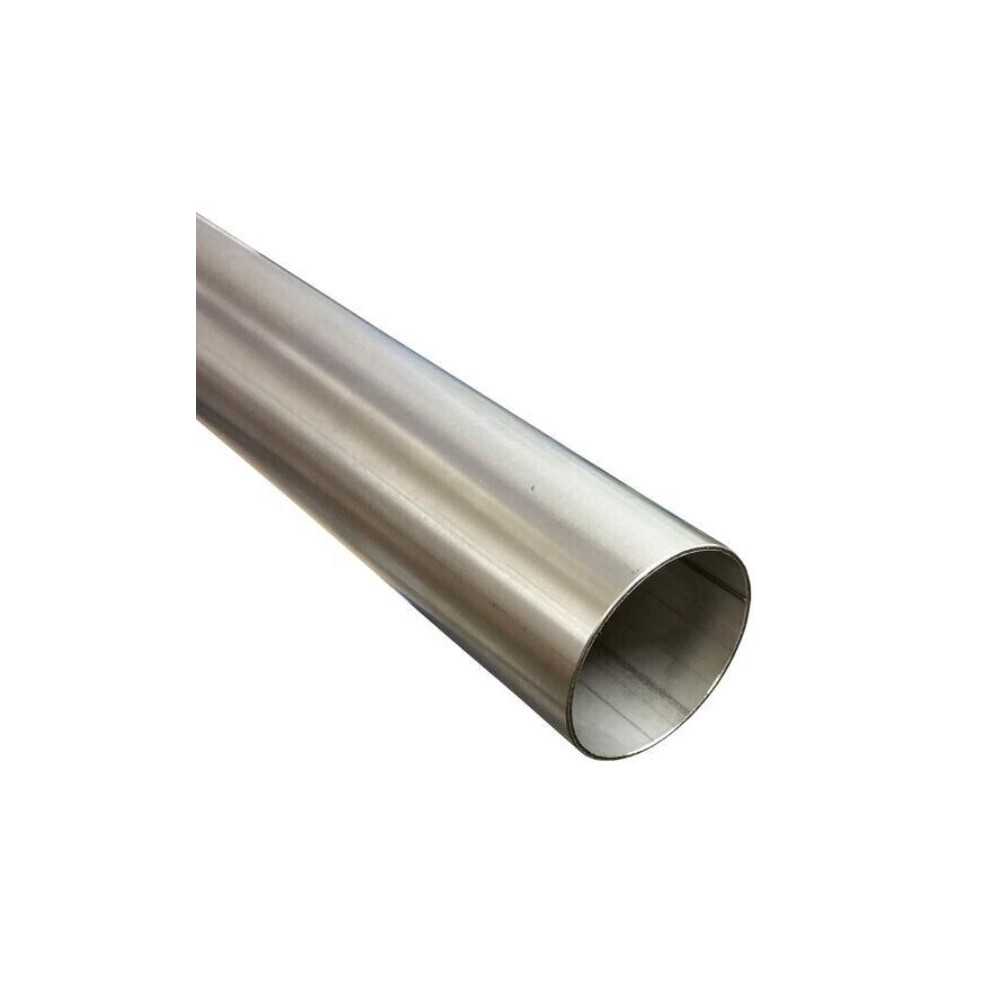 thumbnail image 2 of 63mm (2.5") X 2m T304 Bright Polished Stainless Steel Exhaust Tube – 1.5mm Wall 2 of 5
