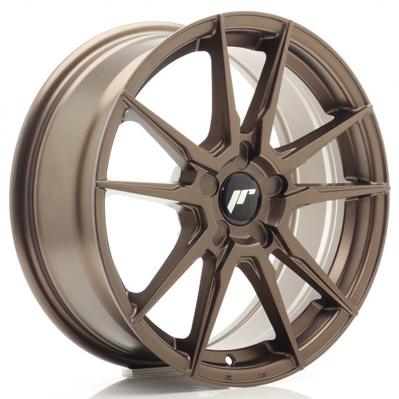 JR Wheels JR21 17x7 ET20-40 5H BLANK Matt Bronze